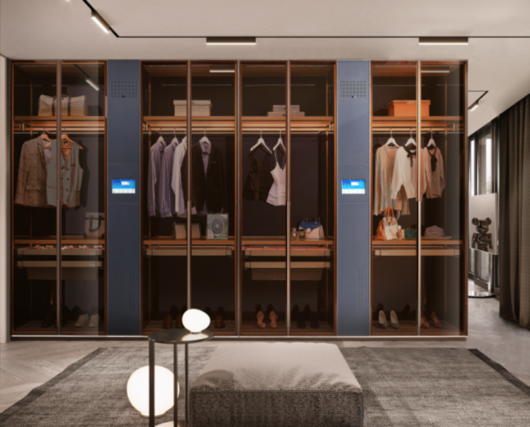 智能、美觀的木制衣柜,家庭最方便